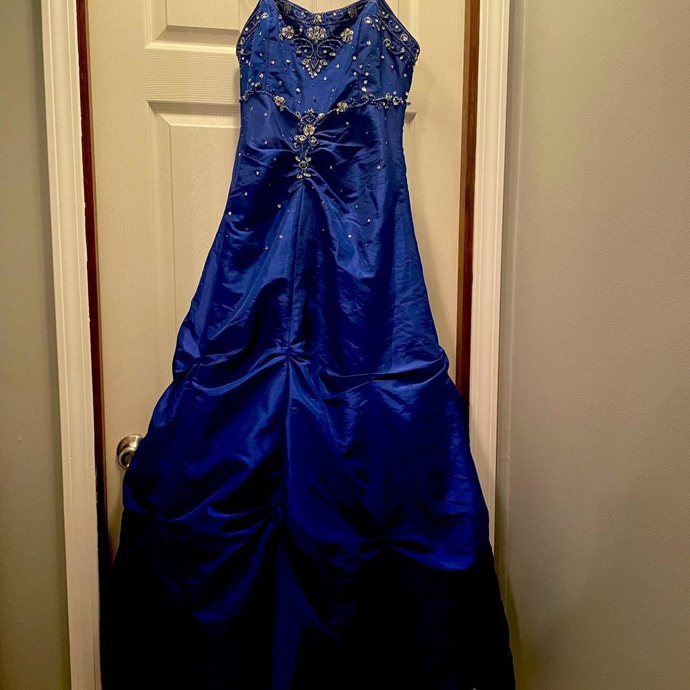 Baby Blue Hailey Logan Prom Dress